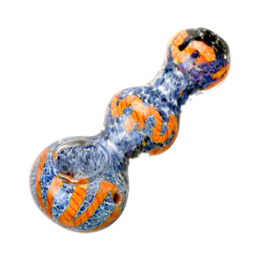 Fritted Squiggle Spoon Glass Pipe 3.5 A 1