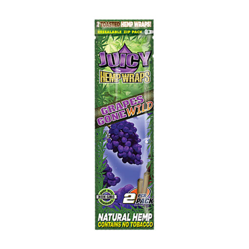 Juicy Hemp Wraps 2pk 25pc Display Grape 1