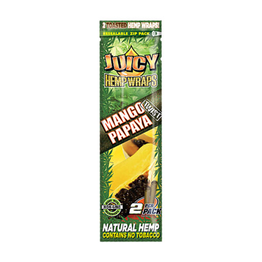 Juicy Hemp Wraps 2pk 25pc Display Mango 1