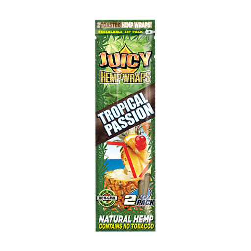 Juicy Hemp Wraps 2pk 25pc Display Tropical 1
