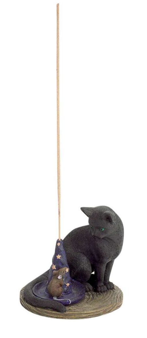 Magical Cat Mouse Incense Burner 3.75 media 1