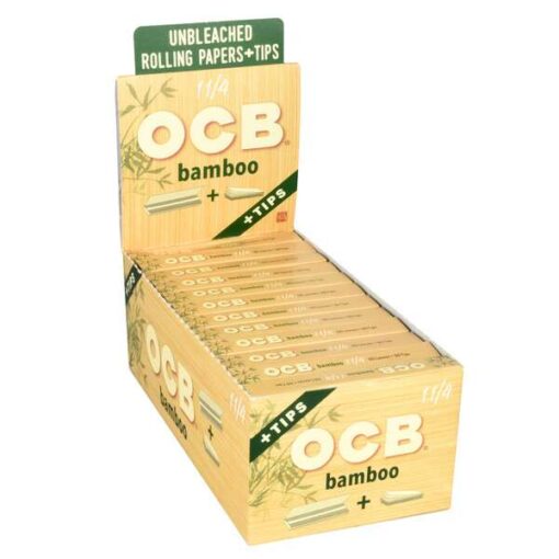 OCB Bamboo Rolling Papers w Tips Q1 1