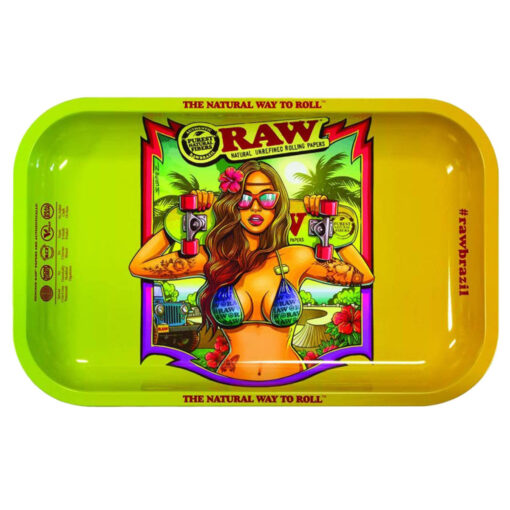 RAW Rolling Tray Brazil Girl 2 Small 1