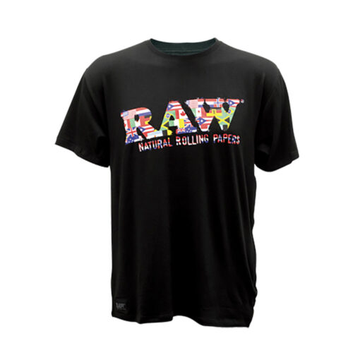 RAW T Shirt w Stash Pocket Flag 1