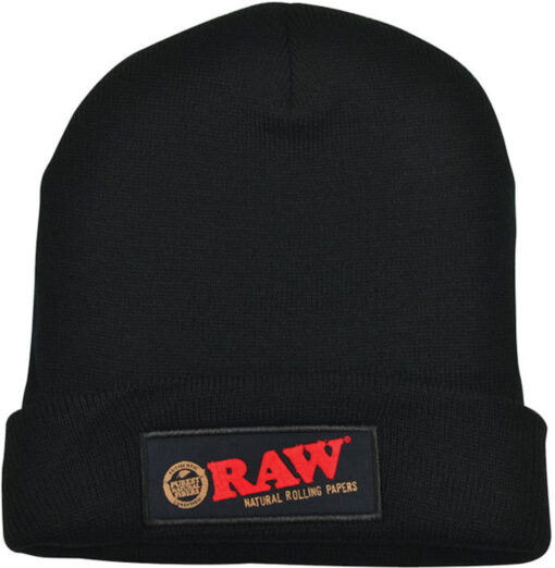 Raw Beanie Hat Black media 1