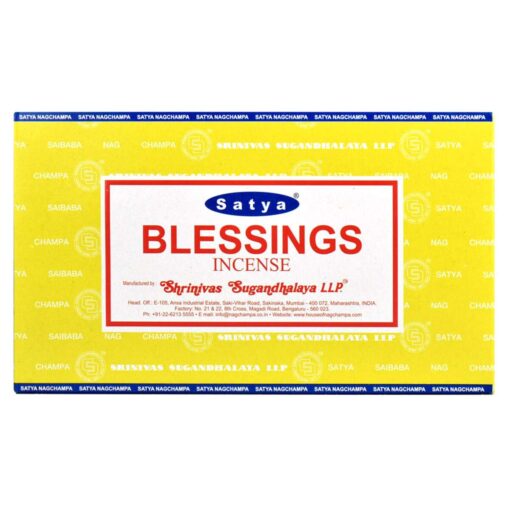 Satya 15g Incense Sticks 12pk Blessings 1