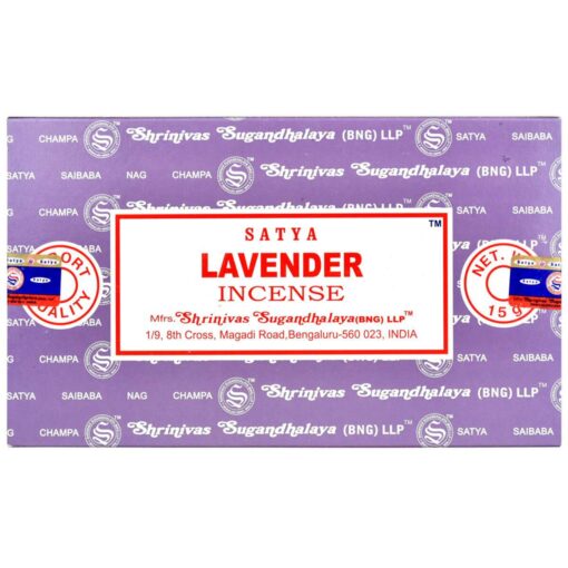 Satya 15g Incense Sticks 12pk Lavender 1