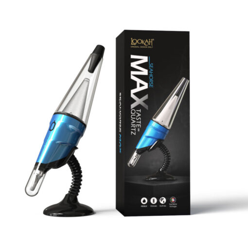 Lookah Seahorse Max Electric Dab Pen w Glass Perc Blue 1