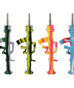 AK47 Dab Straw - Silicone / 9.5" / Colors Vary