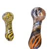 2.5” Colorful Swirling Design Handblown Glass Hand Pipe