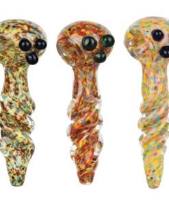 Confetti Convention Fritted Spoon Pipe - 4.75" / Colors Vary