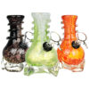 Slip In To The Flow Soft Glass Water Pipe - 5" / Colors Vary