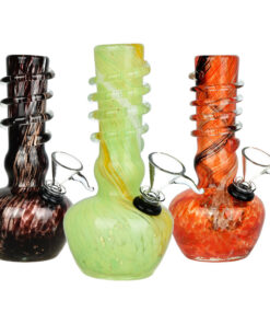 Shine On Soft Glass Water Pipe - 5.75" / Colors Vary