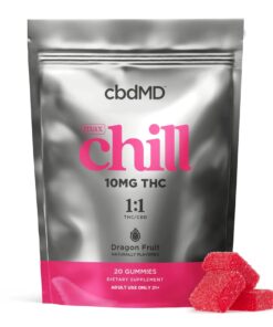 cbdMD Delta 9 THC Chill Gummies 200MG - Dragon Fruit