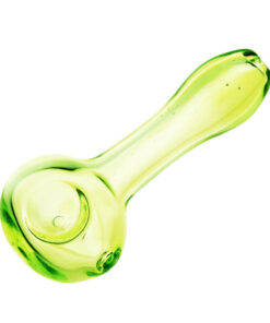 Translucent Spring Green Spoon Pipe - 4.25"