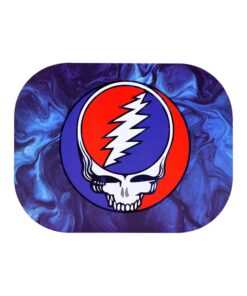 Grateful Dead x Pulsar Mini Magnetic Rolling Tray Lid - Steal Your Face Swirls / 7"x5.5"
