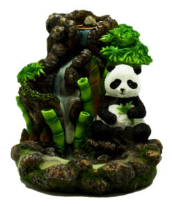 Bamboo Waterfall Panda Backflow Incense Burner