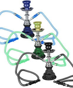 Premium Sparta Hookah - 10" / 2-Hose / Colors Vary