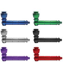 Aluminum Pipe w/ Lid - Colors Vary 3.25"