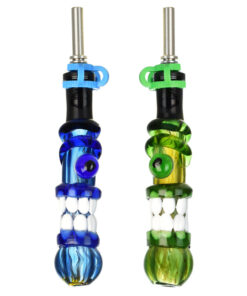 Trippy Face Dab Straw w/ Ti Tip - 5"/10mm F/Colors Vary