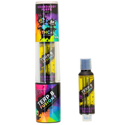 2.25-Gram Grandaddy Purps THCA + D8 Live Resin Cartridge