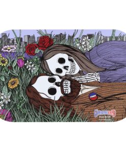 Grateful Dead x Pulsar Magnetic Rolling Tray Lid - Flower Couple / 11" x 7"
