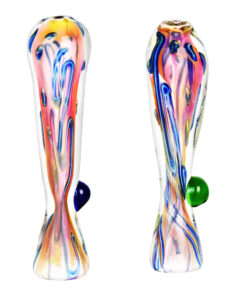 Fumed Tropical Sunset Glass Taster - 3.5" / Colors Vary