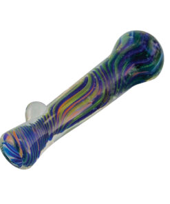 Multicolor Borosilicate Glass Chillum w/ Twists