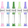 Honeycomb Dab Straw w/ Color Accents - 5.5"/Colors Vary