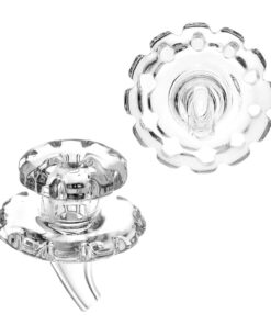 Glass Gear Carb Cap - 30mm / Clear