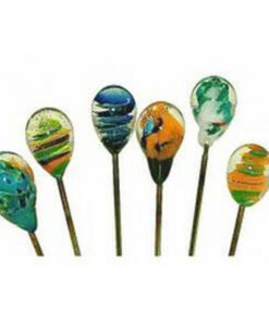 Handblown Glass Hairpin/Poker 6"