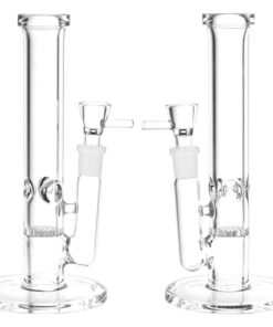 Simply Elegant Straight Tube Glass Water Pipe - 7.75" / 14mm F
