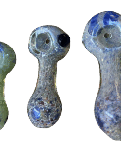2.5” Multi Frit Design Glass Tobacco Dry Herb Hand Pipe (1 Pc)