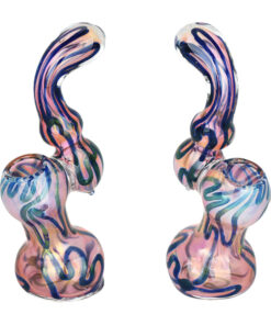 DNA Twist Gold Fumed Sherlock Bubbler - 5.5"