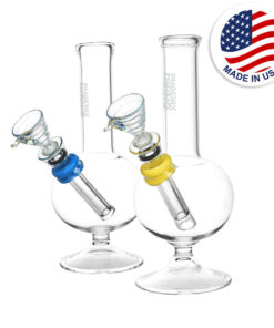 Phoenix Rising Mini Bubble Water Pipe - 6.75"/Colors Vary