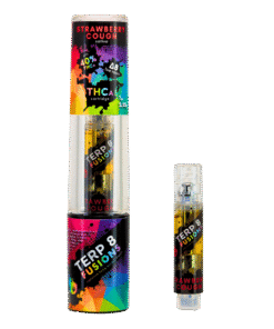 1-Gram Strawberry Cough THCA + D8 Live Resin Cartridge
