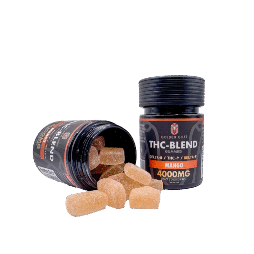 THC Blended 4000MG Infused Gummies Delta 8 / THC-P / Delta 9 - Mango