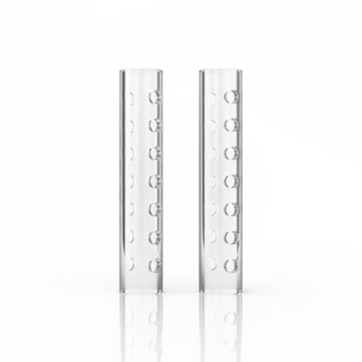 HOLLOW QUARTZ PILLARS WITH HOLES (2PK)