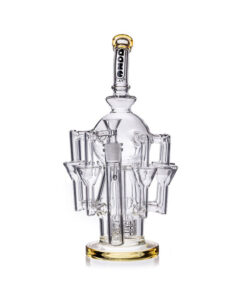 Daze Glass - 13" Octopus Recycler Style Matrix Perc Glass Water Pipe