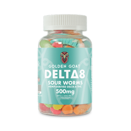 Delta 8 Gummies 500mg - Sour Worms