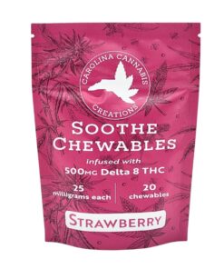 Soothe Chewables | Delta 8 | Strawberry 20ct bag