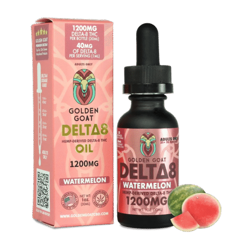 Delta-8 Oil, 1200mg – Watermelon – 30ml, 1oz.