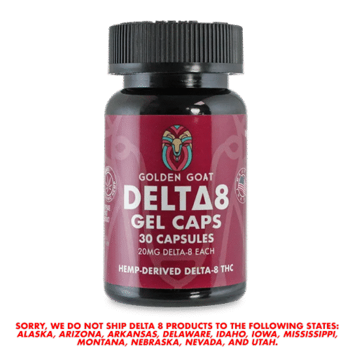 Delta-8 Gel Capsules, 600mg, 30ct