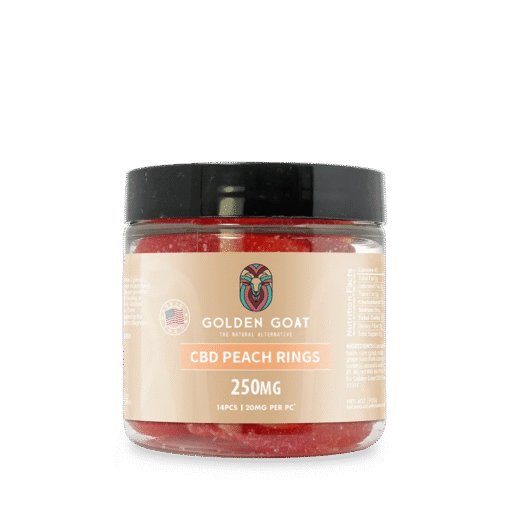 CBD Gummies 250MG - Peach Rings