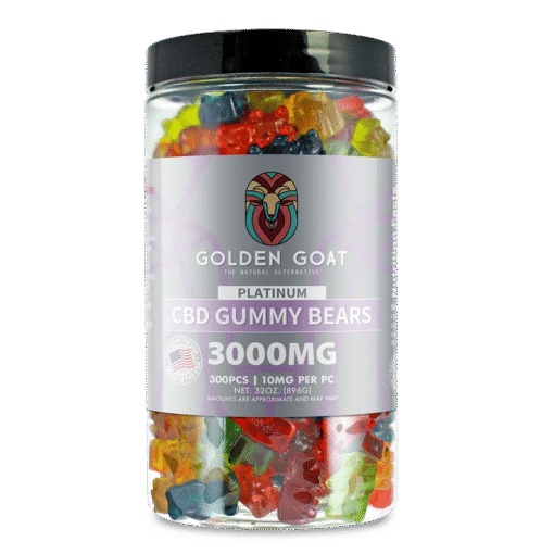 Platinum CBD Gummies 3000mg - Clear Bears