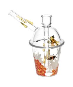 Buzzin' Bee Glass Cup Bubbler - 5.5"