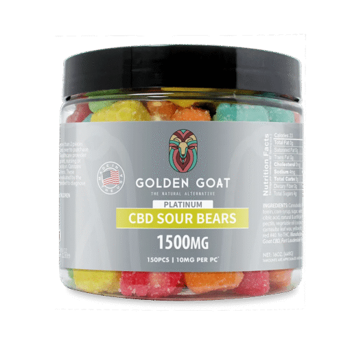 Platinum CBD Gummies 1500mg - Sour Bears