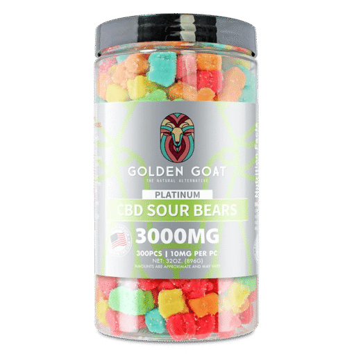 Platinum CBD Gummies 3000mg - Sour Bears