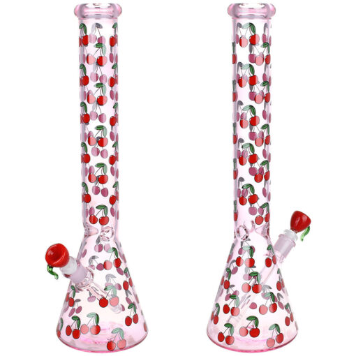 Life Is A Bowl Of Cherries Beaker Water Pipe - 18" / 14mm F