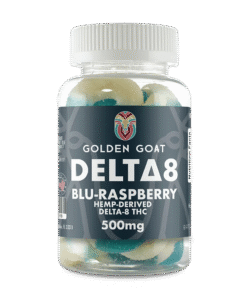 Delta 8 Gummies 500mg - Blue Raspberry Rings